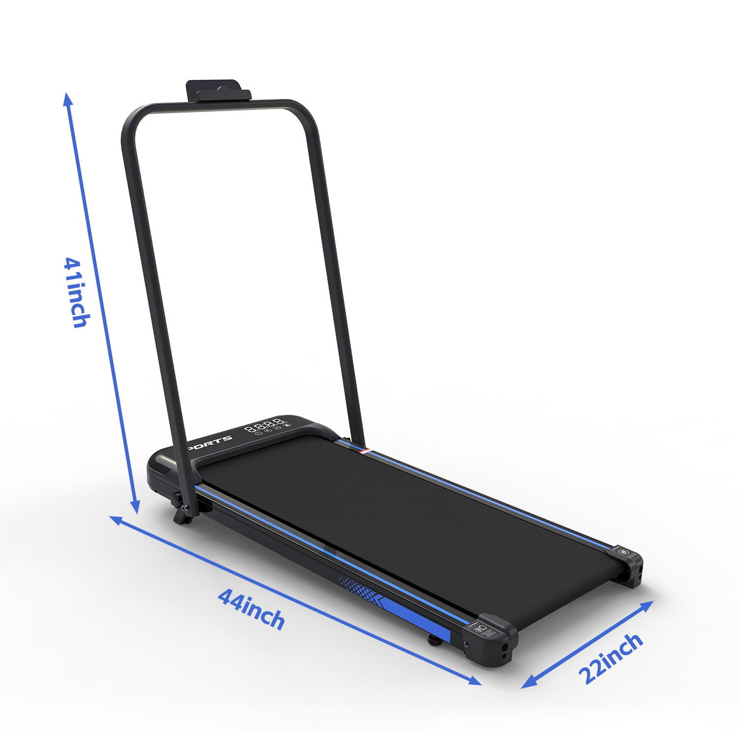 3 In 1 Under Desk Treadmill With Incline,Foldable Treadmills For Home, Walking Pad With Handle Bar For Walking And Jogging, With Remote Control & LED Display