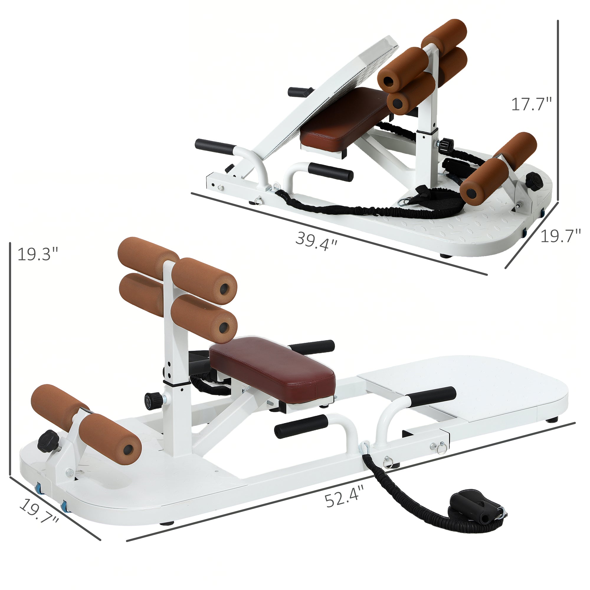 Foldable Sissy Squat Machine